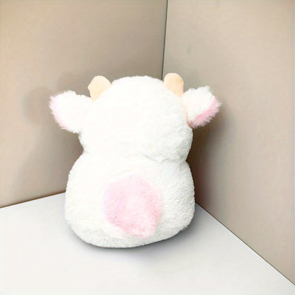 Adorable Pink Cow Plush Toy for Home Decor and Office Display