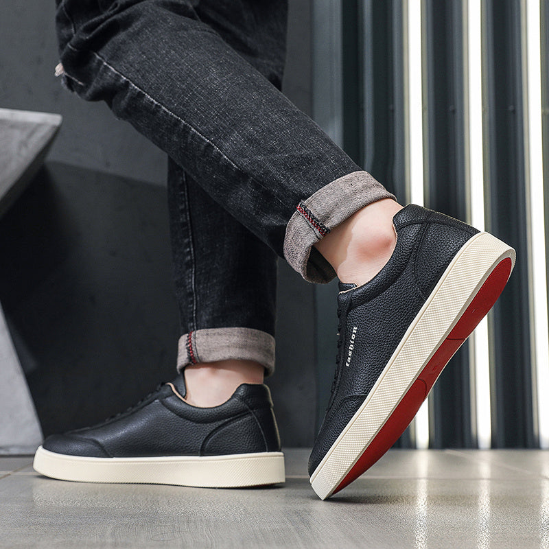 Men's Old Money Style Casual Sneakers with Rubber Sole