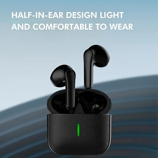 Sports Wireless Earbuds with Volume Adjustment, Extended Battery Life, Compact Design for Active Use - Dual Stereo Sound, Noise Isolation, Rechargeable Lithium Battery, Type-C Charging, Sports Headphones|Compact Earbuds|Dual