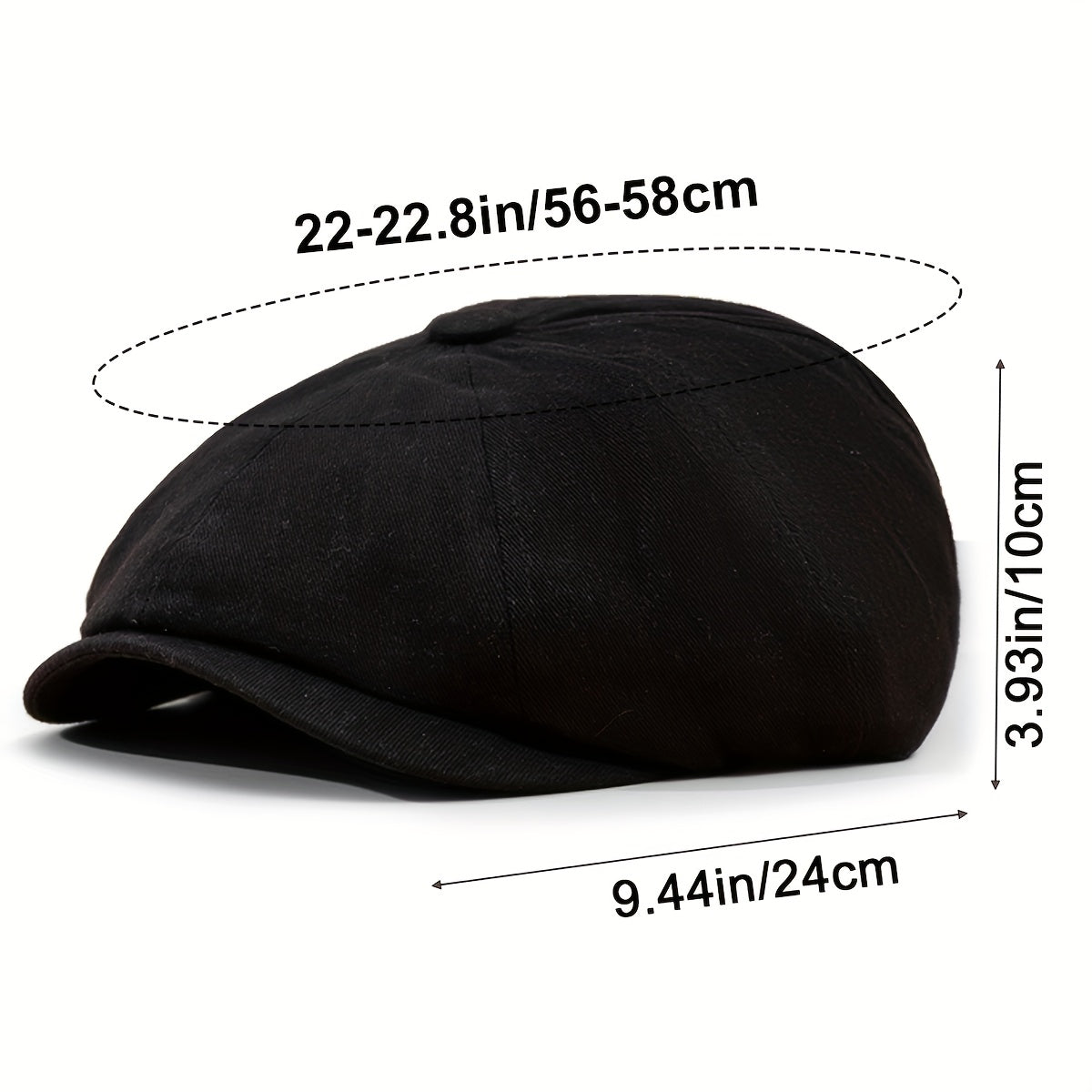Unisex պոլիեսթեր բերետ | Բազմագույն ընտրանքներ՝ սև և բեժ | Ոչ ձգվող, հյուսված գործվածք | Արևապաշտպանություն գարնան և ամառի համար | Իդեալական է ամենօրյա հագուստի և նվերների համար