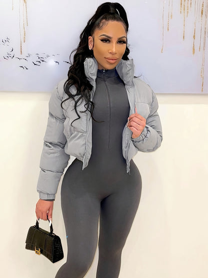 Աշնանային/ձմեռային եվրոպական և ամերիկյան կանացի կարճ բաճկոն