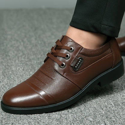 Men's All-Season Genuine Leather Lace-Up Formal Shoes