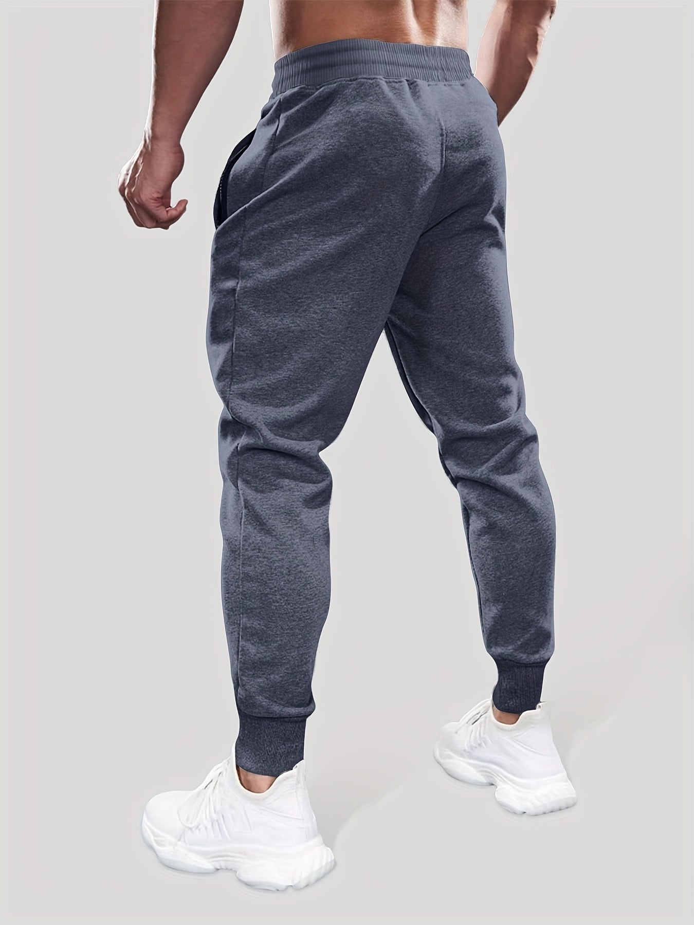 Men's Slim Fit Multi-Pocket Joggers - Lightweight Stretch Knit