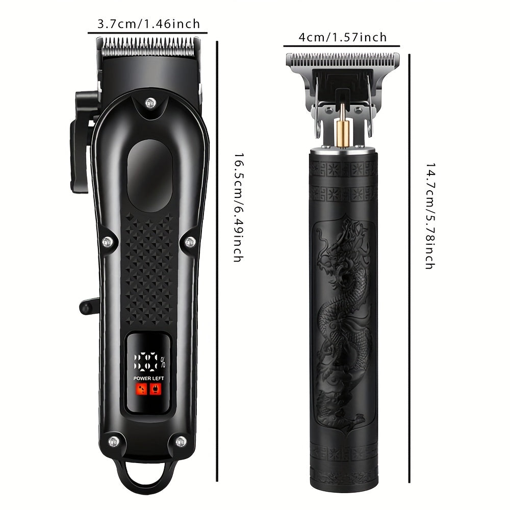 Տղամարդկանց 2-ը 1-ում էլեկտրական սափրիչ և մազ կտրիչ՝ USB լիցքավորմամբ, մորուքի կտրիչ, 8 սահմանափակող սանր, T-աձև շեղբ, ABS կորպուս, իդեալական է ամենօրյա խնամքի և նվերների համար