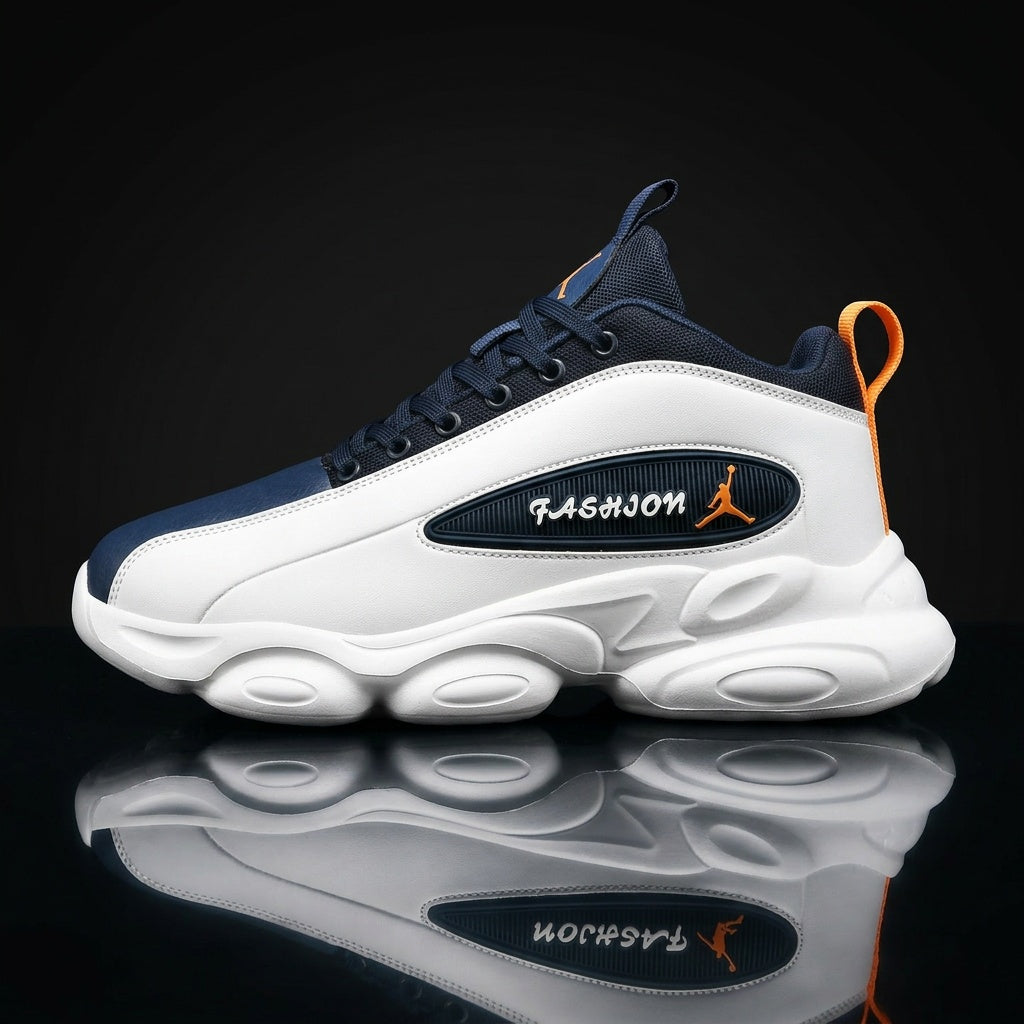 Men's Lightweight Three-Color High-Top Basketball Sneakers