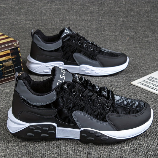 Men'S Thick-Soled Dad Shoes for Autumn And Winter, Korean Style, Comfortable Running Sneakers, Low-Top Fashionable Breathable Sports Shoes - ayq