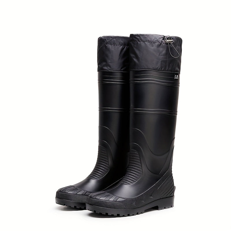 Men's Waterproof Slip-Resistant Outdoor Rain Boots for Fishing
