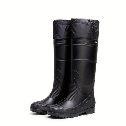 Men's Waterproof Slip-Resistant Outdoor Rain Boots for Fishing