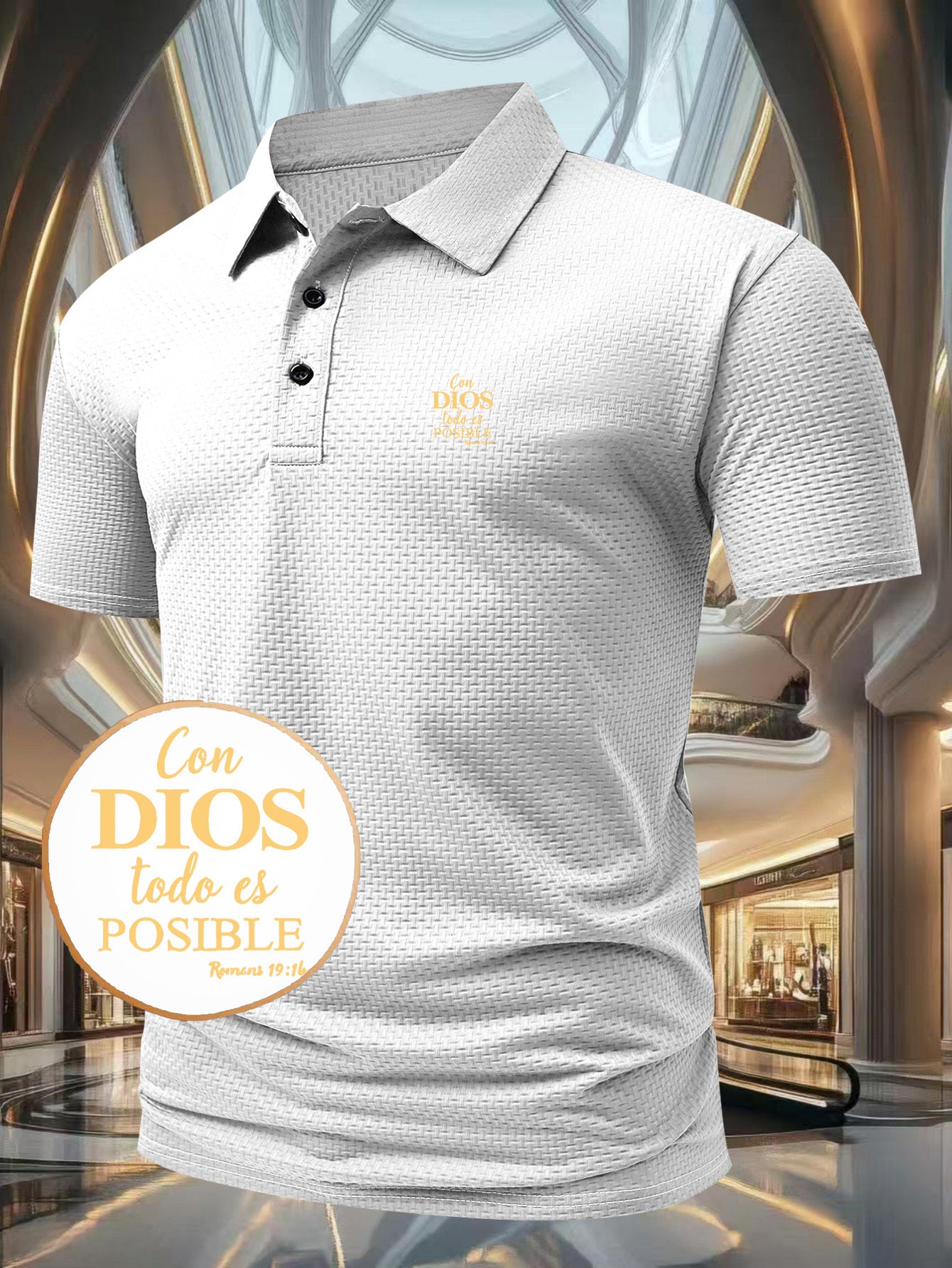 G884-DIOS Men's Short Sleeve Casual Summer Printed T-Shirt - Fashionable and Versatile Top, Geometric Design, Lightweight Golf Shirt - ayq