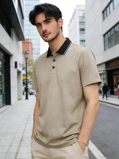 Quick-Dry Men's Short-Sleeve - Trendy Calvin Print - ayq