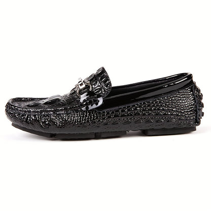 Versatile Low-Top Business Slip-On Shoes with Rubber Sole