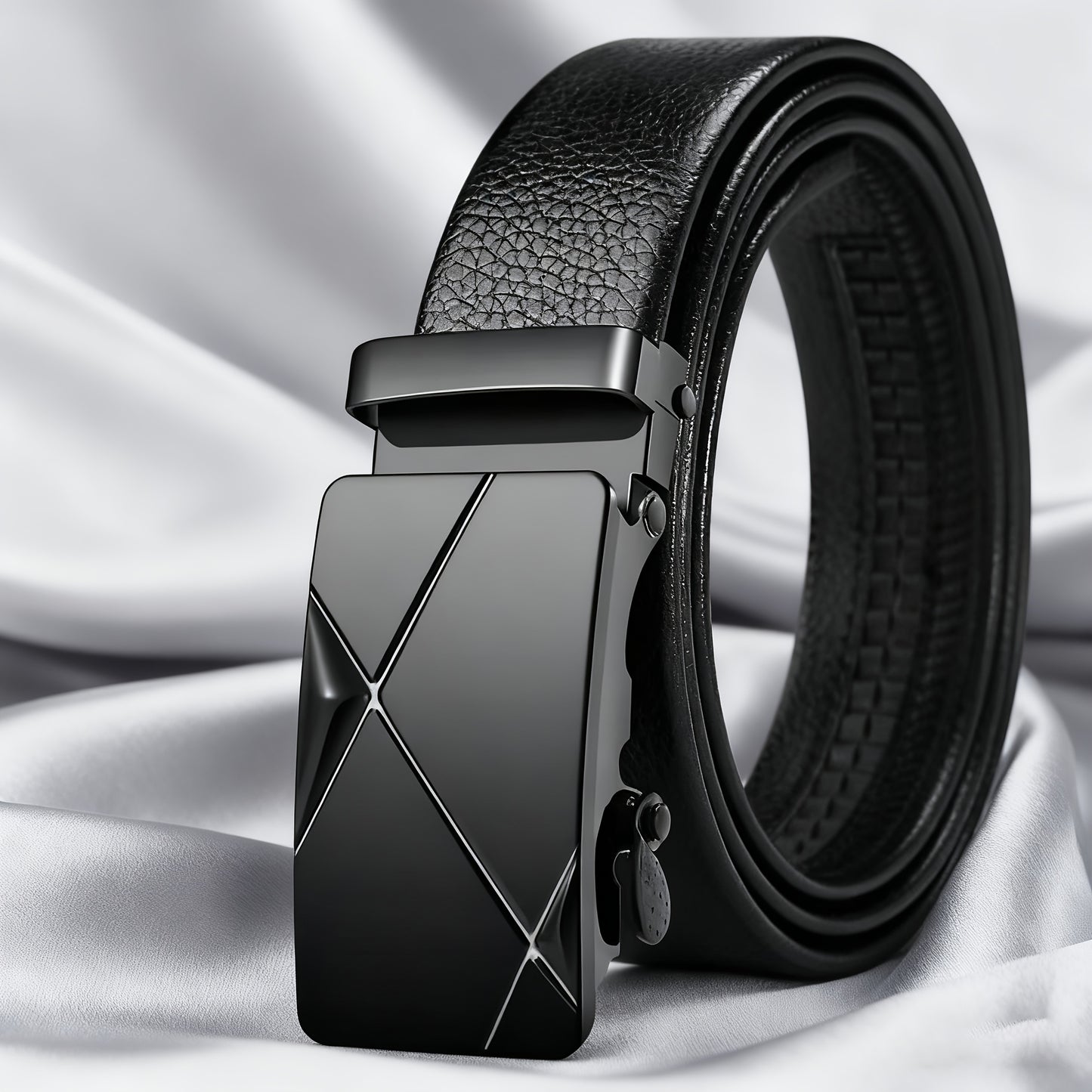 3pcs Men's wallet+Men's belt keychain set, gorgeous business fashion casual sports temperament Men's daily use matching wallet belt, trendy Men's must-have matching, Christmas Valentine's Day gift for fathers, (excluding pict