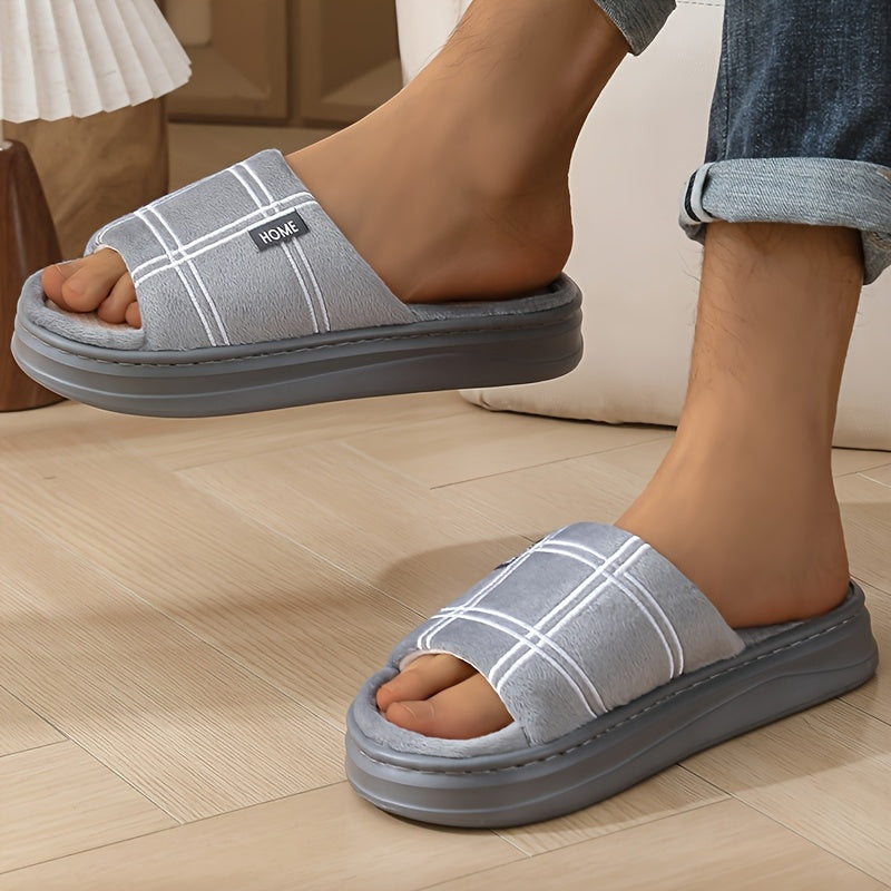 Men's Summer Indoor Casual Slip-On Fabric Slippers