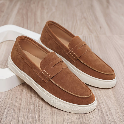 Men's PU Loafers Soft-Soled Moccasin Casual Shoes