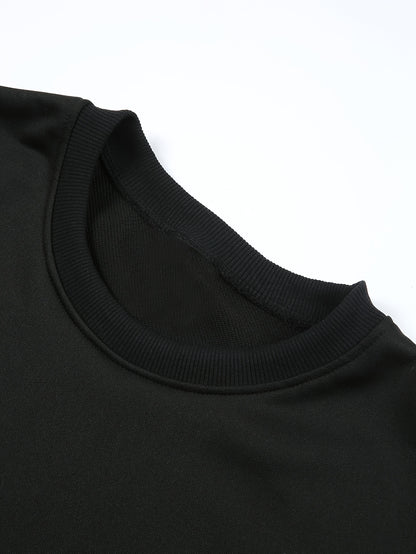 Men's Happy New Year Sweater - Loose Fit Round Neck Pullover Shirt with Golden Script, Light Grey & Machine Washable Casual Party Outfit for Everyday & Celebration Wear, Cute Sweaters, Festive Apparel, Festive Design, Durable