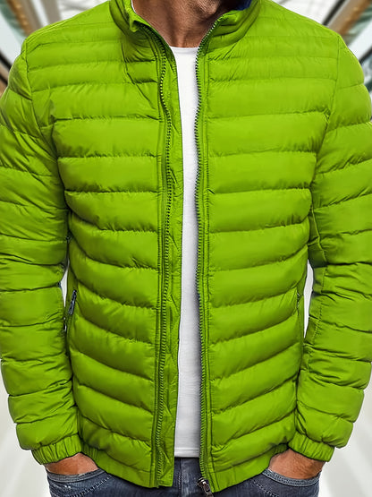 Men's Casual Zipper Hoodie Jacket with Detachable Hood