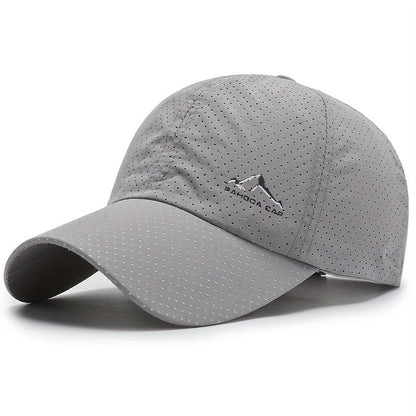 Cool Trendy Low Key Curved Brim Baseball Cap, Quick Dry Breathable Fresh Trucker Hat, Snapback Hat For Casual Leisure Outdoor Sports