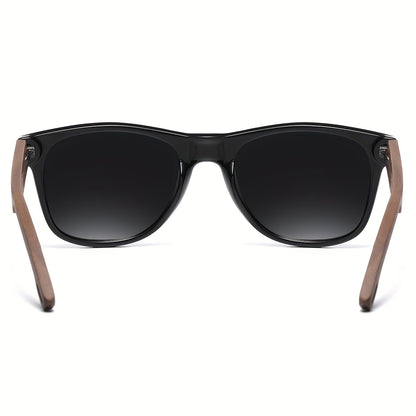 Men's Casual Polarized Black Walnut Sunglasses with UV Protection