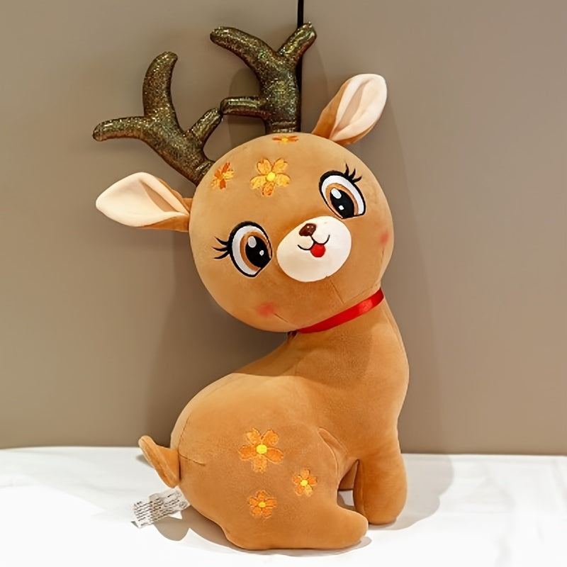 A 33Cm/12.9In Plush Moose Toy, Perfect As a Gift for Day, Valentine'S Day, Or Christmas, Ideal for Friends