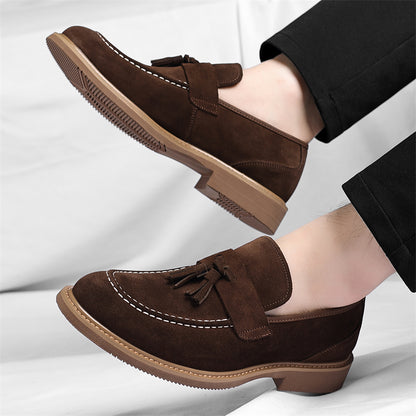 Men's Tassel Loafers Business Casual Slip-On Dress Shoes