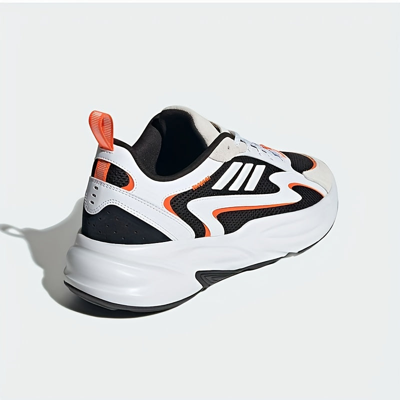 Adidas Men'S  Women'S JH7371 Running Shoes - Breathable Mesh Upper, Cushioned EVA Sole, Lightweight Low-Top Design for Gym, Training  Casual Wear - White/Black/Orange Accents, Gym Shoes, Sleek Sporty Look, Durable Rubber So