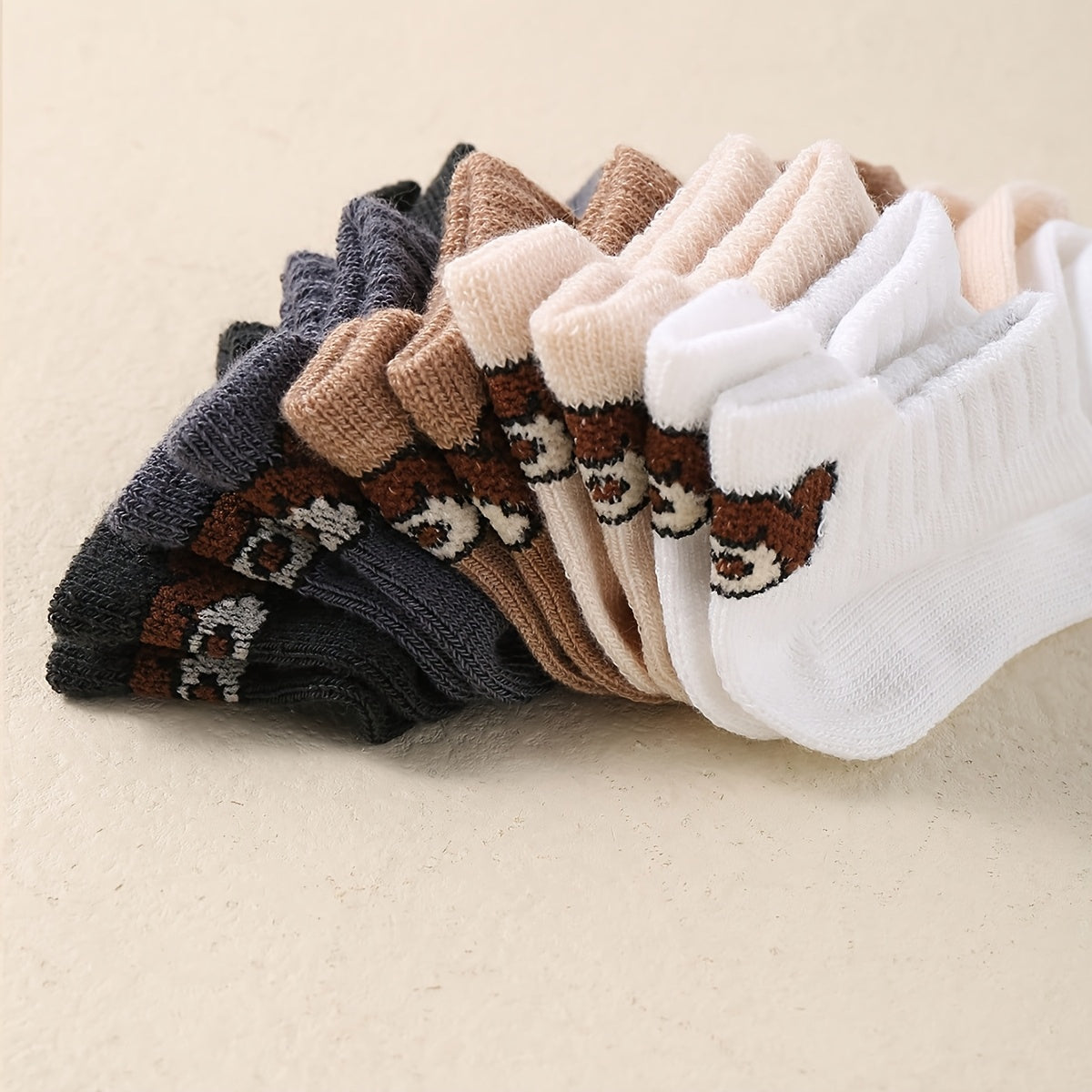 5 Pairs Breathable Knee-Length Socks for Baby Spring Summer
