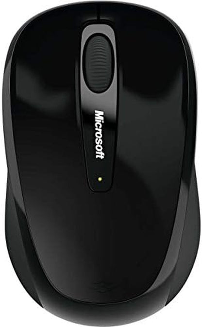 Microsoft Wireless Mobile Mouse 3500 - Black. Comfortable Design, Right/Left Hand Use, Wireless, USB 2.0 with Nano Transceiver for Pc/Laptop/Desktop, Works with for Mac/Windows Computers