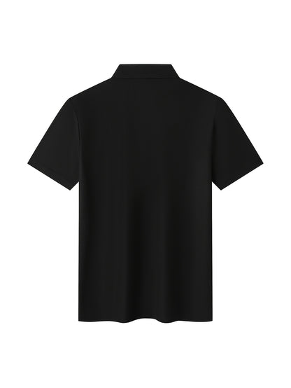 Men's Classic Solid Color Polo Shirt - Summer Casual Slim Fit