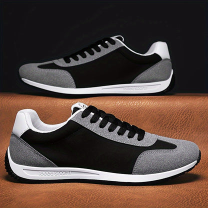 Men'S Casual Sneakers - Navy & Gray, Breathable, Anti-Sweat, Soft Sole, Durable, Lace-Up Design, All-Season Comfort, Outdoor & Casual Wear, Casual Footwear | Modern Casual Sneakers | Comfortable Footwear