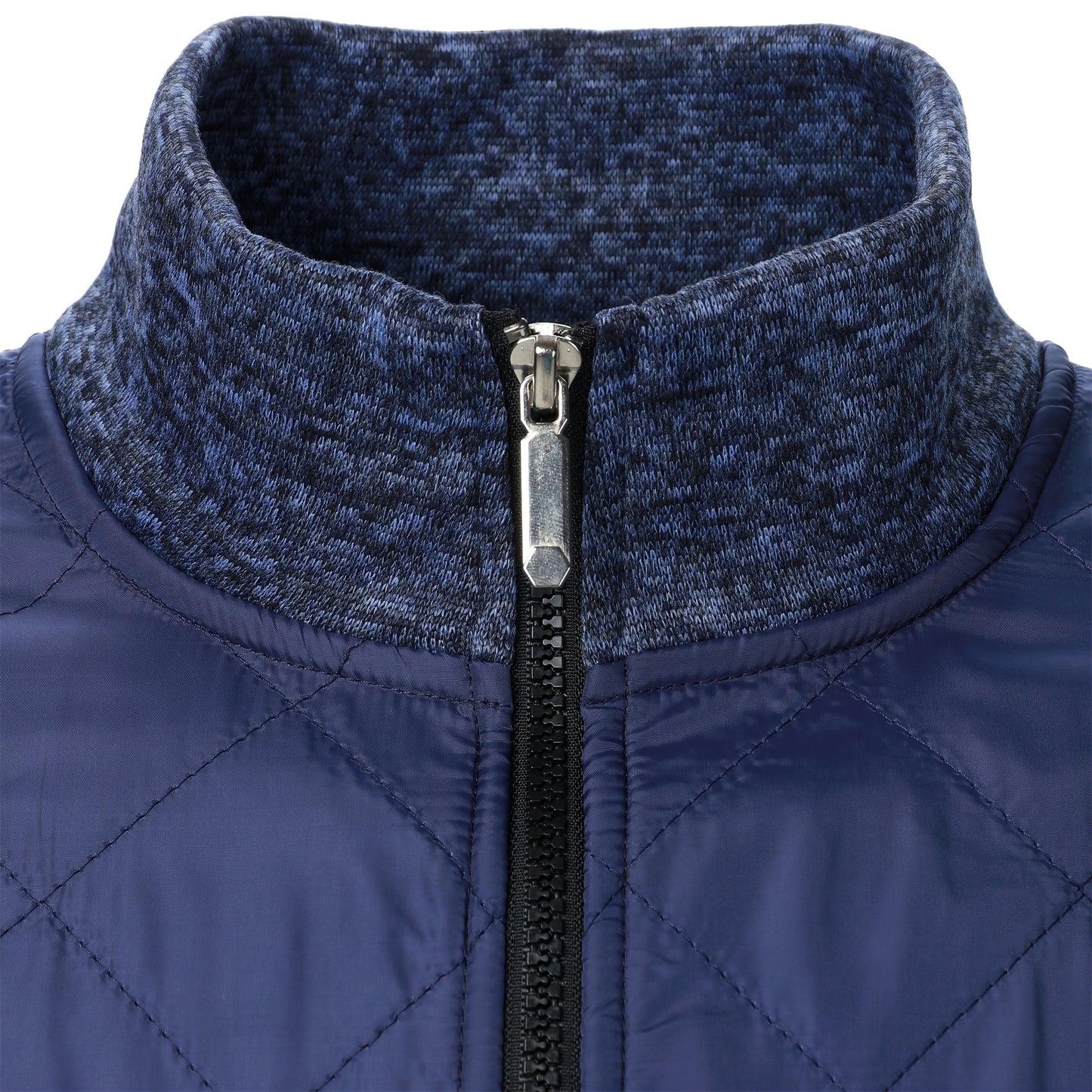 Men's Blocking Quilted Jacket For Spring And Autumn, Casual Stylish Outdoor Stand Collar Coat As Gift