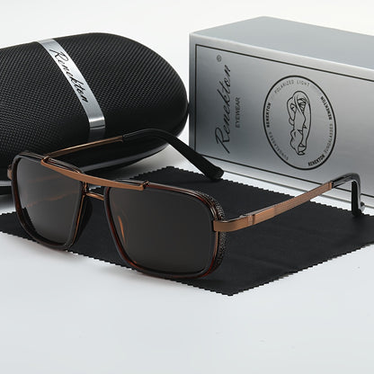 Men's Polarized Stainless Steel Sunglasses with TAC Lenses