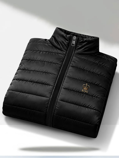 Men's Thermal Padded Casual Jacket with Stand Collar