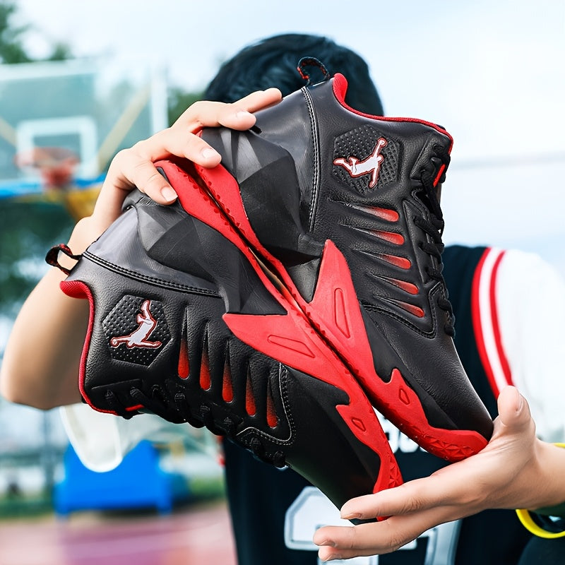 [sneakers] Extra-Large Outdoor Trail Shoes for Men, Featuring Slip Resistance, Shock Absorption, Durability, Trendy Basketball Design, Versatile Sports Footwear, Lightweight Comfort, Casual Style, Soft Sole, And Rebound Train