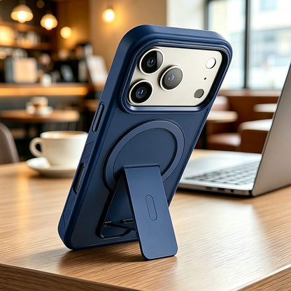 Matte Magnetic Shockproof Phone Case with Stand for iPhone 18 Pro Max