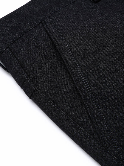 Men's Solid Color Business Style Dress Pants, Lightweight Comfy Casual Trousers for Office Wear