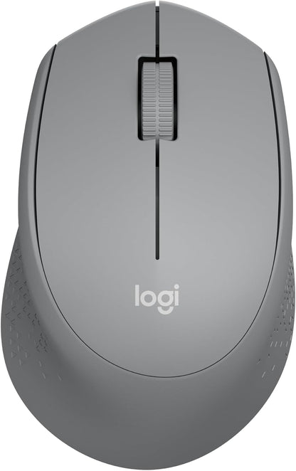 Logitech M330 SILENT Wireless Mouse, 2.4Ghz with USB Receiver, Optical Tracking, Quiet & Lightweight, Long Battery Life, for PC, Mac, Laptop, Chromebook - Black