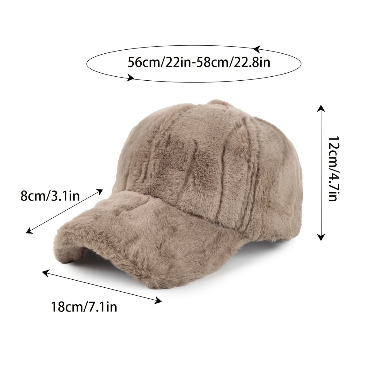 Cozy Fall/Winter Wool Knit Hat with Sun Protection Toggle