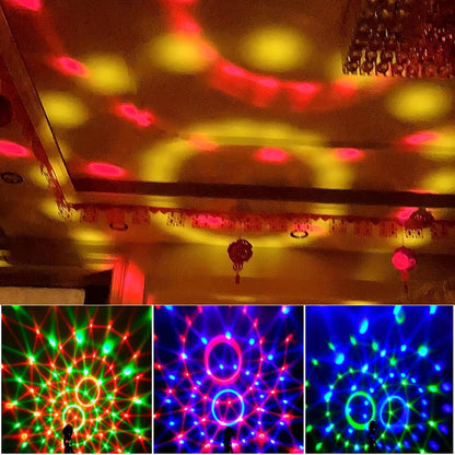 1pc brings parties to life with sound-activated RGB disco ball lights, perfect for house parties, bars, karaoke, weddings and more(without remote control)