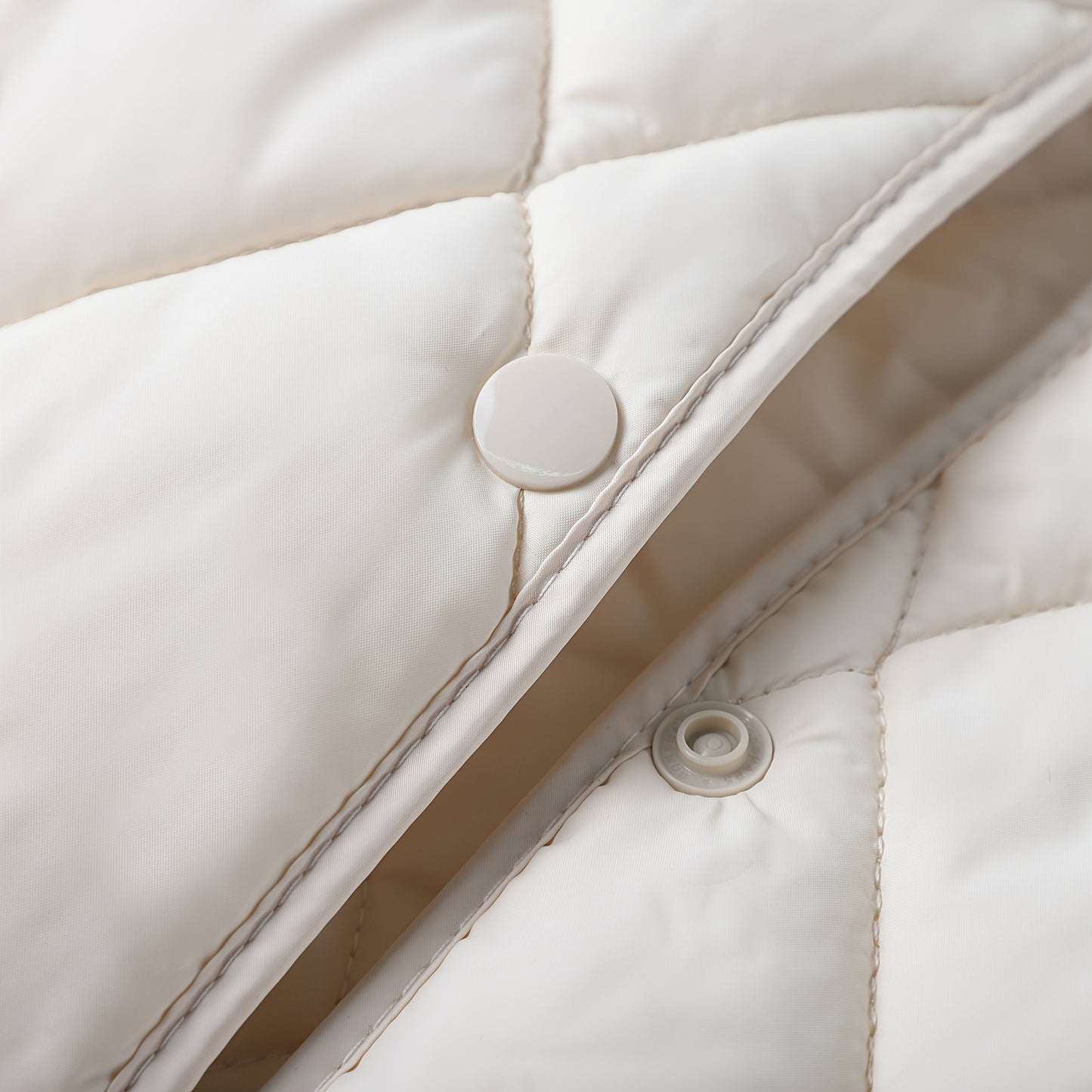 Կանացի էլեգանտ բեժ կարված բաճկոն - երկար թևքերով, կոճակներով, նորաձև աշնանային և ձմեռային վերարկու, 100% պոլիեսթեր չձգվող գործվածք, առօրյա ոճ, սովորական չափս, աշնանային ձմեռային բաճկոն | կարված բաճկոն | նորաձև բաճկոն