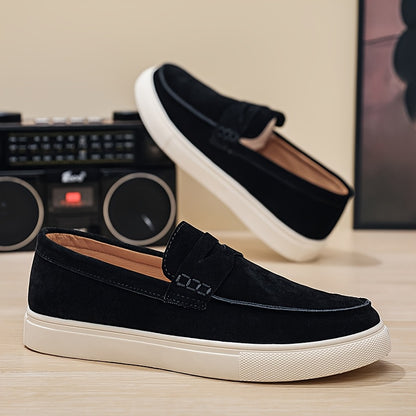 Men's PU Loafers Soft-Soled Moccasin Casual Shoes