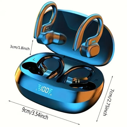 LIFEBEE Real-Time Multi-Language Translation TWS Sports Earbuds, True Wireless Ear Hook Headphones with Microphone, Wireless Connectivity, Volume Control, USB Rechargeable - Ideal for Workout & Daily Use, Wireless Earbuds