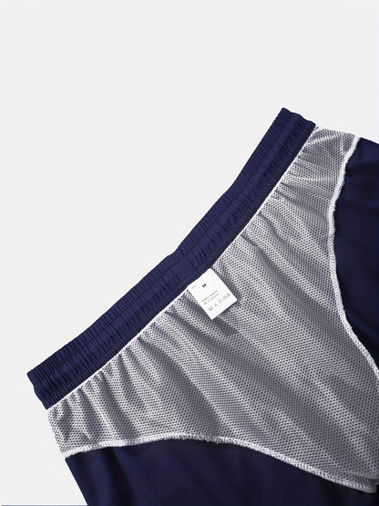 Men's Quick-Dry Flamingo Print Lightweight Beach Shorts