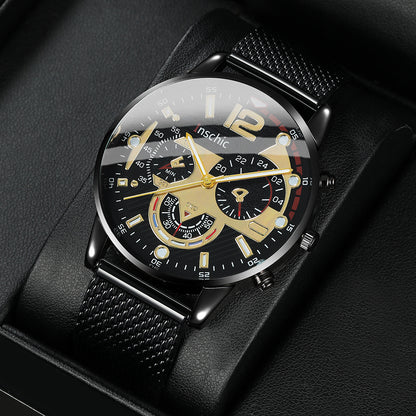 Գործնական, առօրյա տղամարդու քվարցային ժամացույցի և ապարանջանի հավաքածու - մինիմալիստական ​​աքսեսուար, կատարյալ նվեր նրա համար