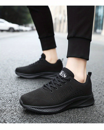 Men's Summer Lightweight Odor-Resistant Breathable Sneakers - Minimalist Lace-Up Training Shoes Suitable for Running, Gym & Casual Wear - Neutral Cushioning, Upper & Sole, Spring/Fall Transition Athletic Footwear - ayq
