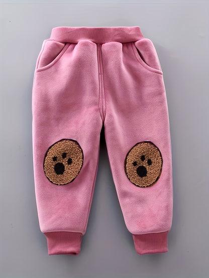 3pcs Boys & Girls Winter Warm Hooded Bear Set - Thick Bear Head Vest, Matching Pants & Hoodie, Cozy 3pcs Outfit for Outdoor Play, Casual Wear (Easy-Care Baby Clothes, Hand/Dry Clean), Perfect for Outdoor