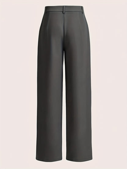 European And American Women'S High-Waisted Straight Wide-Leg Casual Long Pants for Spring, Autumn, And Winter.