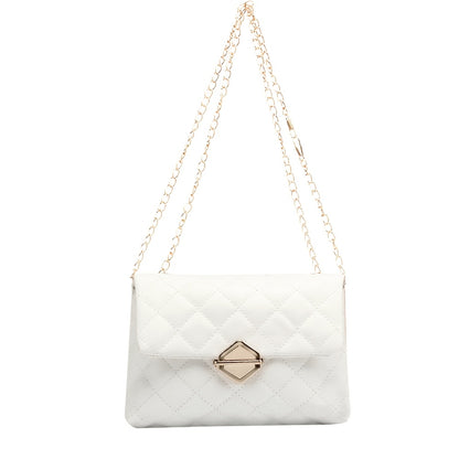 Բազմակողմանի ռոմբուսային կանացի պայուսակ, նորաձև վինտաժային շղթայական ուսապարկ, ձեռքի պայուսակ