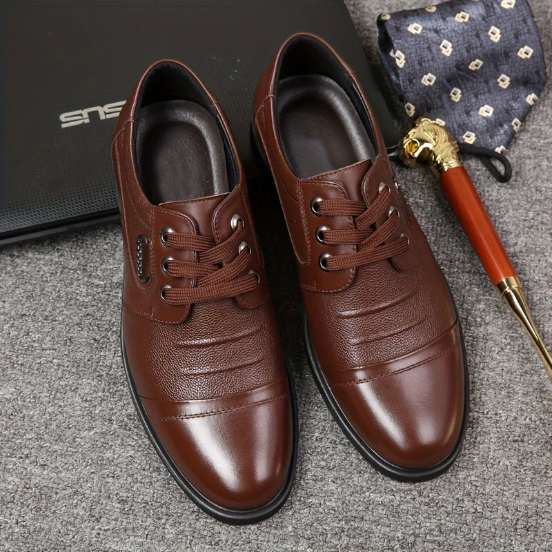 Men's All-Season Genuine Leather Lace-Up Formal Shoes