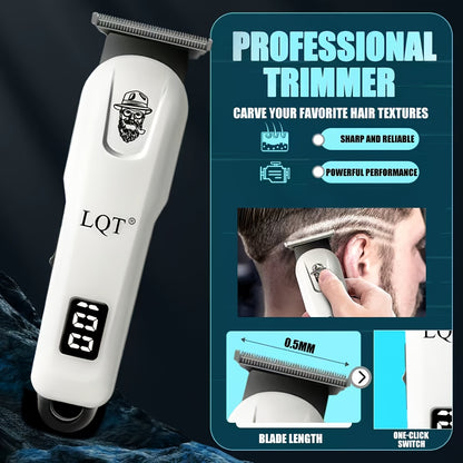 LQT 2/3 հատ էլեկտրական վարսահարդարման հավաքածու/Տղամարդկանց պրոֆեսիոնալ գեղեցկության և վարսահարդարման հավաքածու/Տոնական նվերների տուփ/Հարմար է ընտանիքների և վարսավիրանոցների համար/Թվային էկրան/LCD էկրան/USB լիցքավորիչ/Կատարյալ տոնական նվեր հայրիկի համար