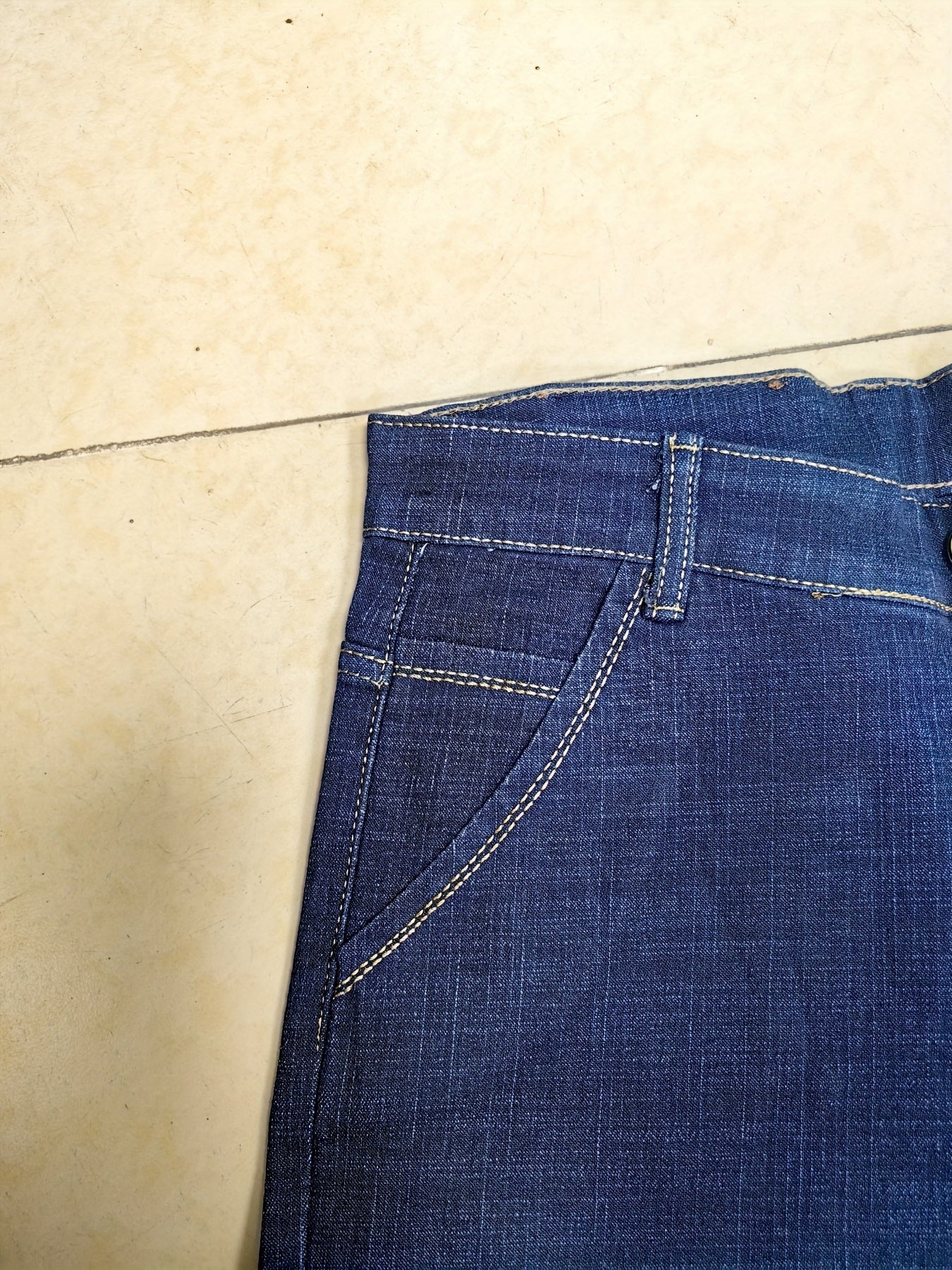 High-quality Men's Denim Trousers, Business Style, Elastic Men's Pants, New Autumn/winter Fashion Trend - ayq